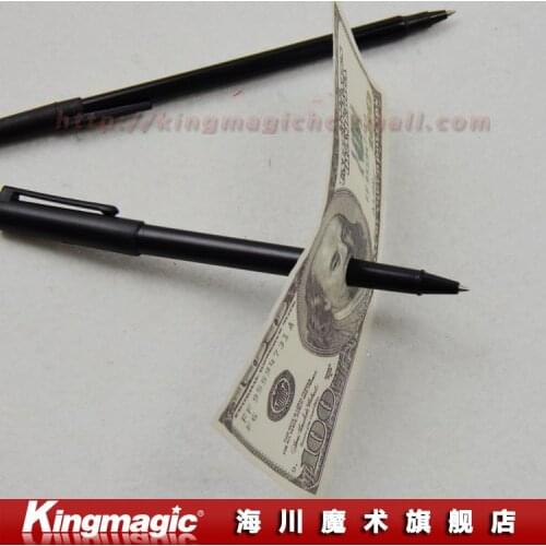 Wholesale! 5pcs/lot Plastic Pen Penetration(Thick style)/magic tricks/magic props/close up magic/Free shipping by CPAM