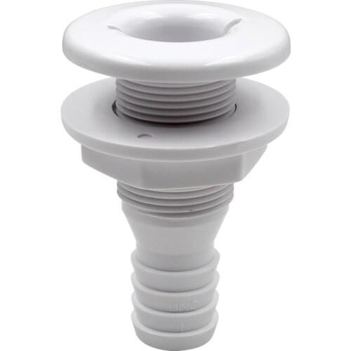 Plastic Thru Hull Bilge Fitting for Bilge Pump Drain Vent Aerator Hose Fitting of Boat Marine Yacht Sail RV Camper Truck