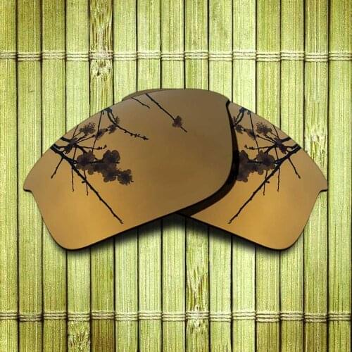 Polarized Replacement Lense For-Oakley Bottle Rocket Sunglasses Frame True Color Mirrored Coating - Copper Color Options