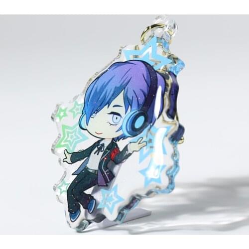 Custom Cartoon Acrylic Keychain Personalized Photo Charms Customized Logo Anime Hologram Clear Plastic Glitter Eopxy Keychains
