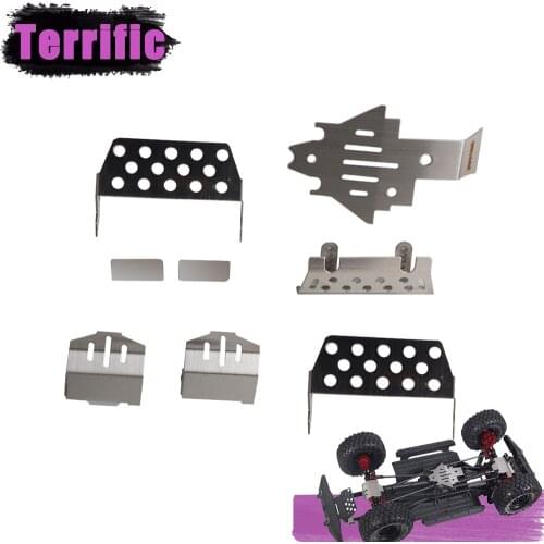 RC Car TRX4 Stainless Steel Chassis Armor Protection Skid Plate for Traxxas TRX-4 Crawler Defender Option Upgrade Parts