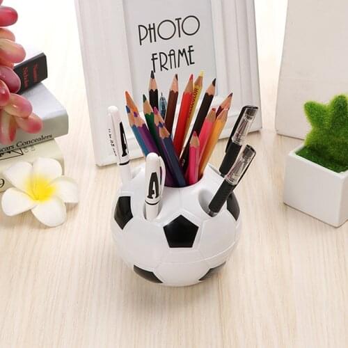 1PC Football Modeling Multi-function Toothbrush Holder Creative Pen Container Pen Holders Gift Office Organizer School