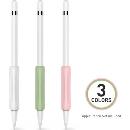 3Pcs Grip Generation Stylus Holder Sleeve Case Silicone Compatible Touch Pen Stylus Protective Sleeve for Apple Pencil 1st 2nd
