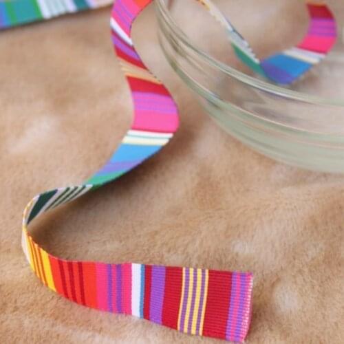 ZERZEEMOOY 3/8" 3/4" 11MM AND 19MM Colored Jacquard Ribbon