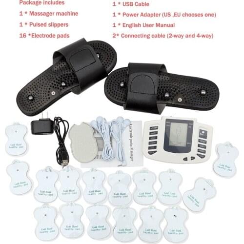 Electric Massager Stimulator Body Relaxation Muscle Therapy Massager Pulse Electrode Multifunctional Digital Frequency Meridians