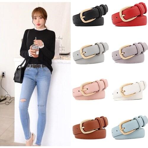 Fashion Ladies Wide PU Belt Women Belts Jeans Dark Grain Alloy Pin Buckle Belt Ceinture Femme Woman Belts Cinturones Mujer
