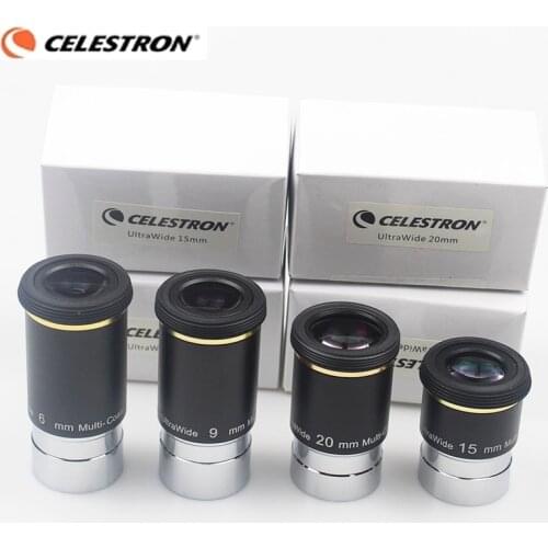 Celestron 66 Degrees Field Of Vision Ultra Wide 6mm 9mm 15mm 20mm Telescope Eyepiece Wide Angle Astronomical Telescopes Ocular