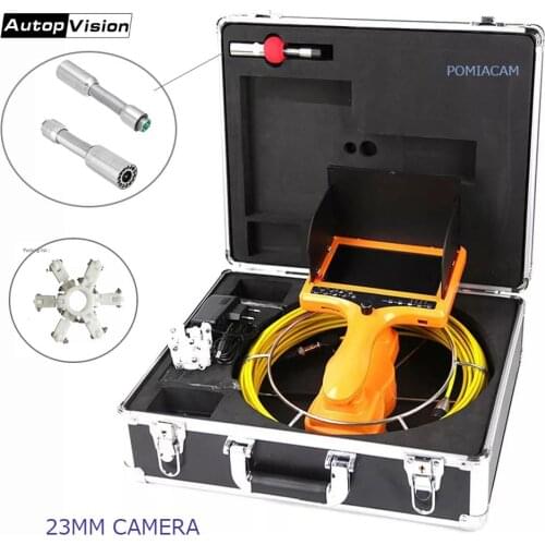 Handheld Sewer Camera with DVR and Distance Counter/Portable Endoscope Inspection Camera with 20M/65FT Cable 7inch 7DH