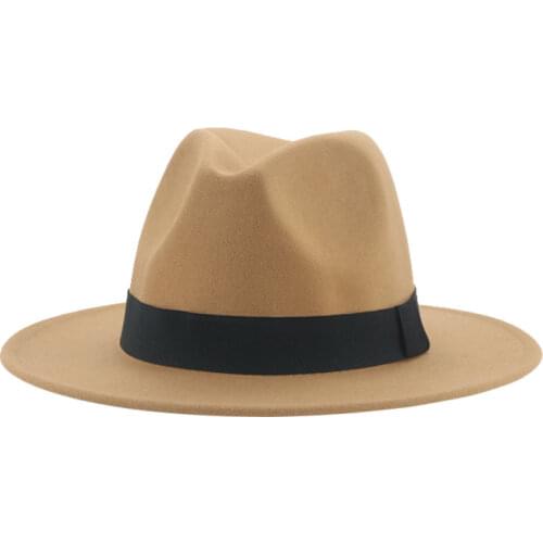 Fedora hats classic Vintage Hats women winter hat autumn outdoor casual Felt hat men solid color fascinator caps men women hats