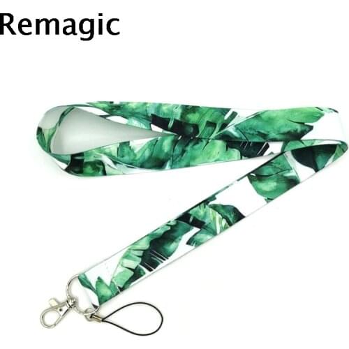 Banana Green Leaves Lanyard for Keys Phone Cool Neck Strap Lanyard for Camera Whistle ID Badge Cute webbings ribbons Gifts