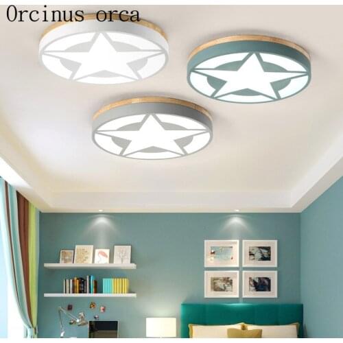 Nordic modern simple star ceiling lamp childrens room boys and girls bedroom personality originality LED ceiling lamp