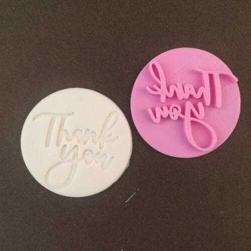 Thank You For Your Gratitude Cookie Seal Model Baking Mold DIY Cake Tool 3D Printing Custom