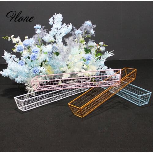 Wedding decoration home decor Iron grid flower slot wedding arrangement flower row flower slot flower arrangement props
