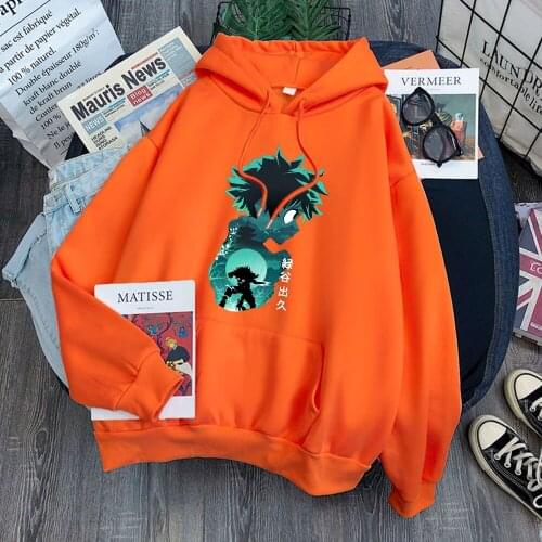 Manga My Hero Academia Print Hoodie Sweatshirt For Women Men Pullover Kpop Casual Hoody 2021 Autumn Winter Anime Unisex Clothing
