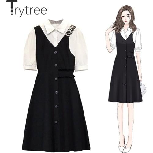 Летние платья из хлопка Trytree China At AliExpress