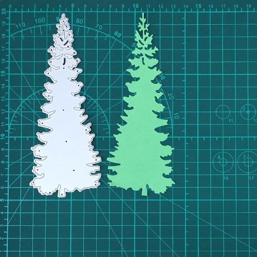 Tall Christmas Tree Metal Cutting Dies For Stamps Scrapbooking Stencils DIY Paper Album Card Decor Embossing 2020 New Xmas