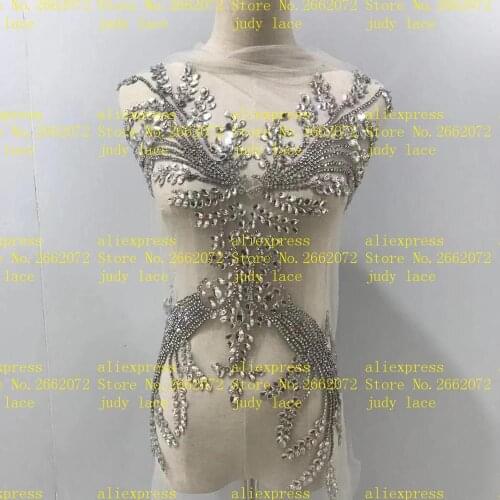 Stock 1piece/bag Crystal color chest decoration hot diamond beads fashion accessories for the wedding dress festival dress