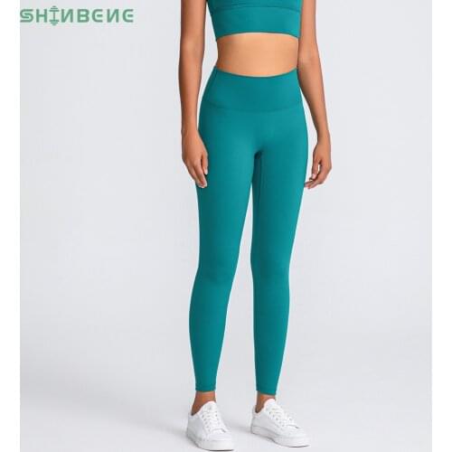 SHINBENE HI CLOUD NO Camel Toe Sport Gym Fitness 7/8 Length Leggings Women Bare Squat Proof Workout Training Yoga Pants Tights