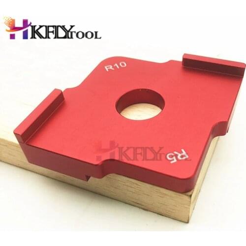 1Pcs Woodworking Trimming Round Targeting Templates Ruler Woodworking Engraving Bakelite Milling Aluminum Alloy Arc Steel Rulemm