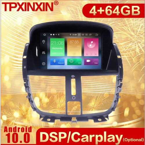 2 Din Carplay Android Radio Receiver Multimedia Stereo For Peugeot 207 2008 2009 2010 2011 2012 2013 2014 GPS Recorder Head Unit