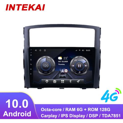 9" Android 10.0 Car Radio GPS Navigation autoradio multimedia player for Mitsubishi Pajero 2006 2011 head unit stereo