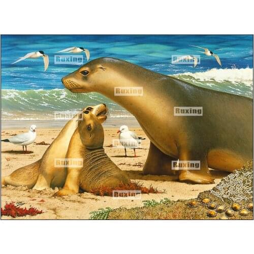 Ruxing 5D Diamond Painting Cartoon Animal Drill Cross Stitch Mosaic Rhinestone Home decor diamond embroidery