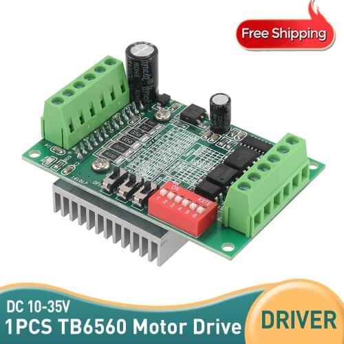 Free shipping TB6560 3A Stepper motor drive board CNC Single axis controller module 10 files motor drives