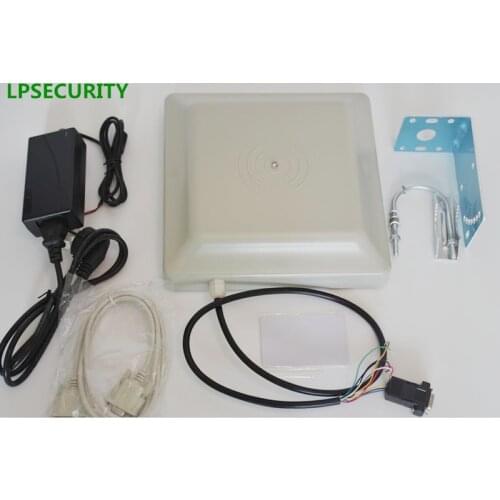 LPSECURITY Parking Gate Access Control 6m RFID UHF Reader Integrative Long Range Antenna Reader (Free SDK)