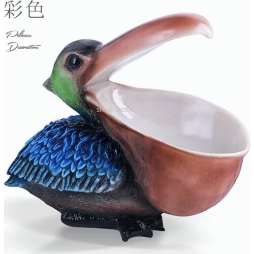 Pelican Storage box creative ornaments animal figurines home decoration accessories Shoe cabinet display entrance key storage