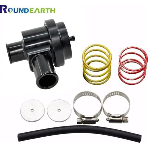 Round Earth Universal Aluminum 25mm Auto Car Racing Turbo Boost Gauge Charger Blow Off Valve Blow Dump Blow Off Adaptor BOV