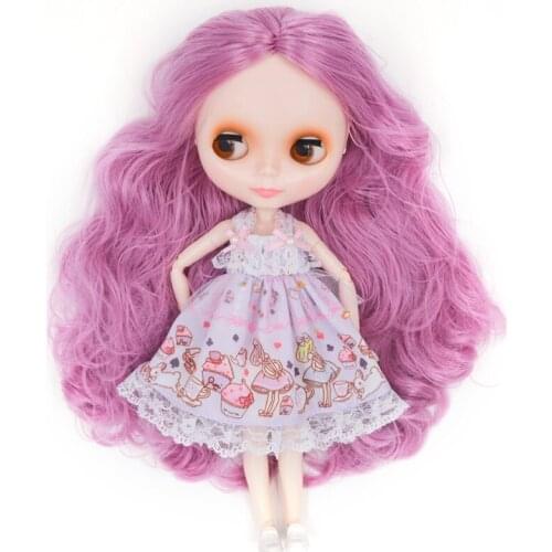 Neo Blyth Doll NBL Customized Shiny Face,1/6 BJD Ball Jointed Doll Ob24 Doll Blyth for Girl, Toys for Children FHBNL09