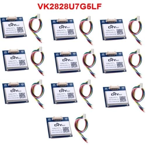 10pcs DIYmall VK2828U7G5LF GPS Module with Antenna, TTL 1-10Hz with FLASH Flight Control Model Aircraft