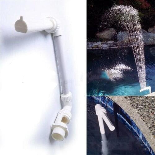 Swimming Pool Fountain Waterfalls Sprayer Head Tube Ground Decoration Swimming Pool Sprinklers Accessories Adjustable Direction