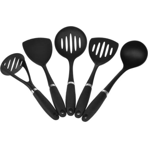 2019 New 5pcs Nylon Kitchenware Cookware Set Kitchen Utensils Cooking Tools For Pots Pans Shovel Spoon Colander