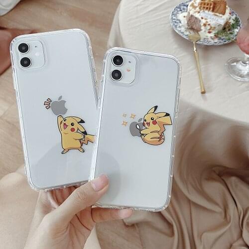 Pikachu Original Phone Cover Is Suitable for Iphone 11 Pro Max Case Se/7/8/X/XR/XS/XSMAX/11Promax/12pro Creative Phone Case