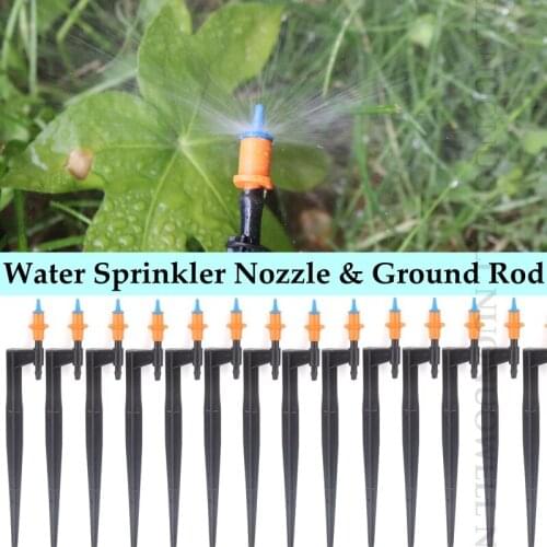 5sets 13~50cm O.D 6mm Water Sprinkler Kits Irrigation Nozzle Support Spike Ground Rod Watering Garden Irrigation