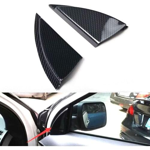 For Ford Explorer 2016 2017 2018 New Car-styling Car Front Door A Pillar Triangle Speaker Cover Trim ABS Moldings 2pcs