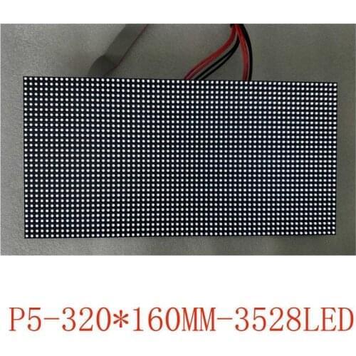 Indoor full color p5 led panel 320*160mm 3528 light led screen module for indoor led display stage background advertisements
