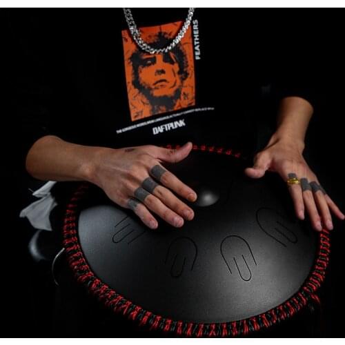 Hluru A professional 9 notes D Minor tones Tambourine Ethereal Steel Tongue handpan Drum Drummer Musical Instrument percussion