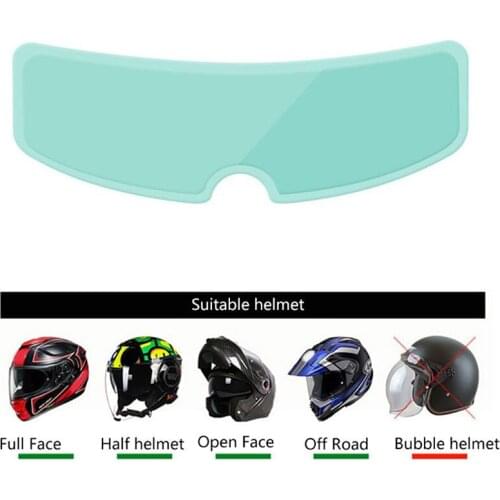 Helmet Clear Rainproof Anti-Fog Patch Film Universal Motorcycle Helmet Lens Film 23.5x7 cm