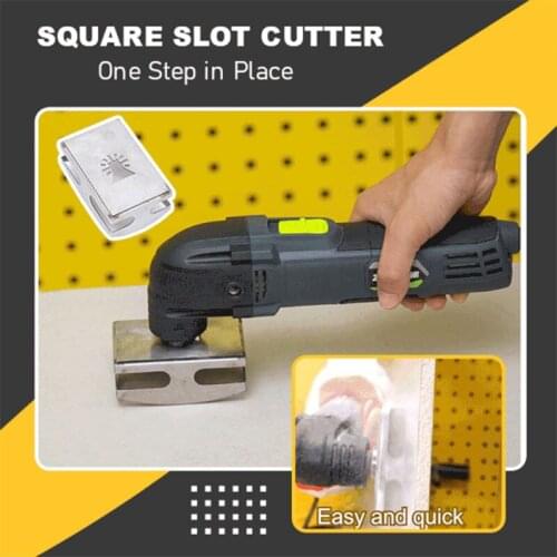 Square Slot Cutter Universal Woodworking Slotting Cutter Electric Drill Accessories High Compatibility Woodworking Tools