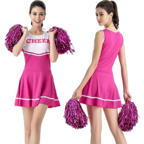 Sexy High School Cheerleader Costume Cheer Girls Cheerleading Uniform Party Outfit