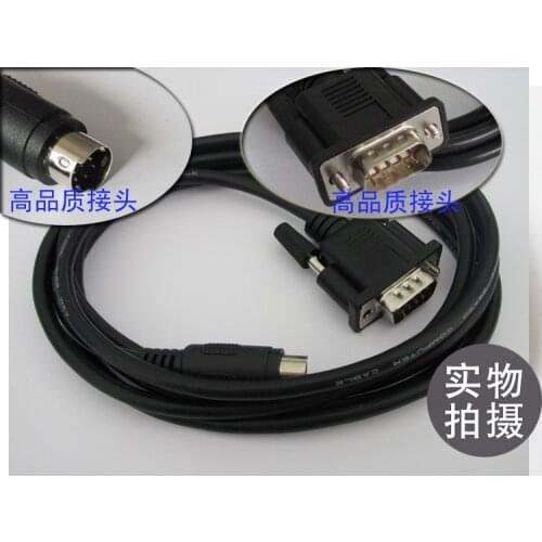 2pcs black 2M MT68-FX MT6000/8000 series touch screen for Mitsubishi FX PLC connection communication cable