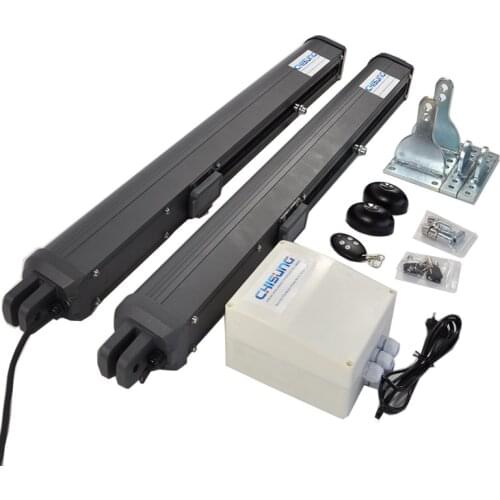 Access control system DC24V swing gate motor double arms gate opener each weight reach 250kg with limit switch