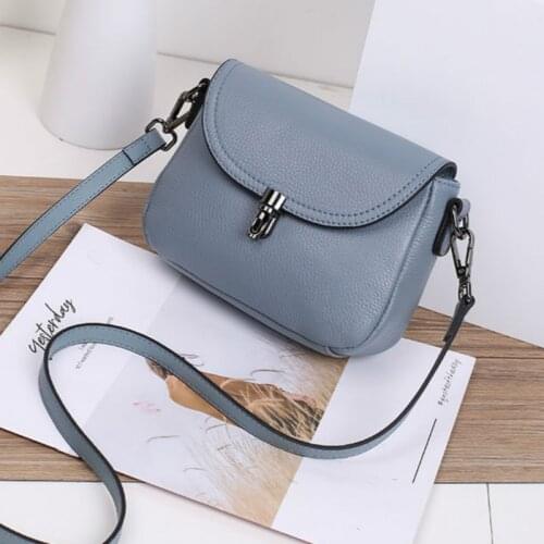 Small Fashion Genuine Leather Womens Crossbody Bags Brand Designer Cowhide Shoulder Bag Messenger Bag for Women Bolso Mujer