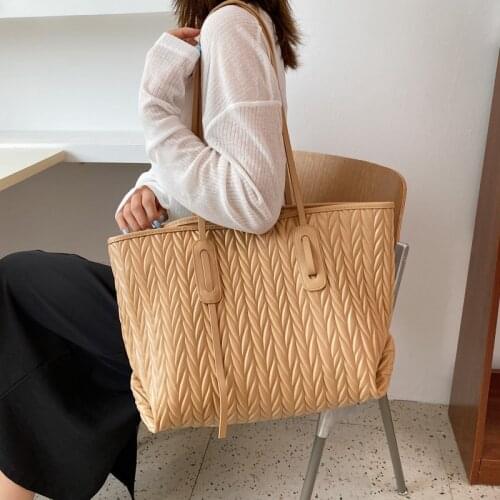 Lady Totes Shoulder Bag Big Capacity Shopping Women Eco Reusable Shopper Bags PU Leather messenger Bag shoulder bag