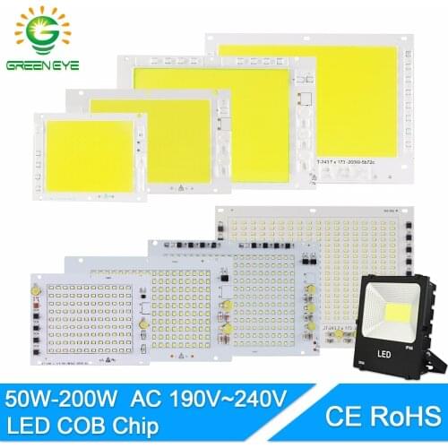 Led lamp 2835 SMD 220V led 100W 150W 200W led cob chip Smart IC Driver High Lumens DIY For outdoor Floodlight Spotlight
