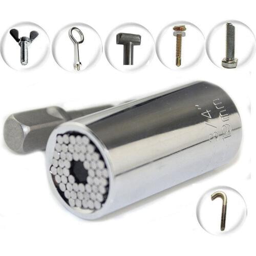 Universal Torque Wrench 7-19mm Socket Head Multifunctional Universal Sleeve