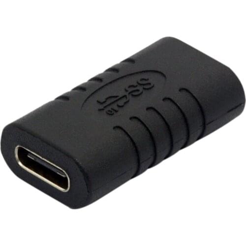 USB C Adapter Female to Female Type C Adapter Straight Tiny USB-C Adaptor USB 3.1 Type-C Connector Converter