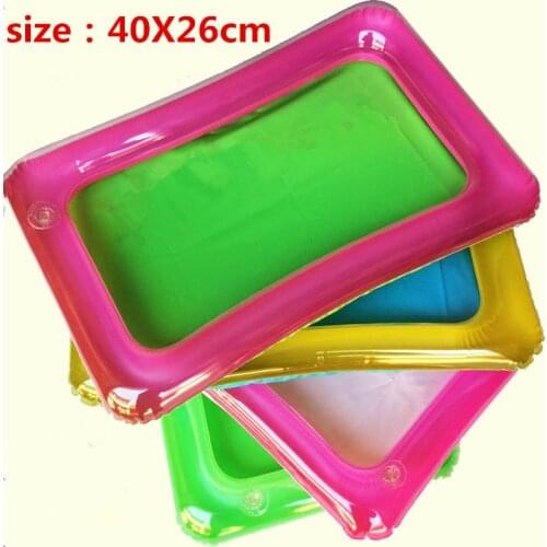 1pcs Indoor Magic Play Sand Children Toys Mars Space Inflatable Sand Tray Accessories Plastic Mobile Table